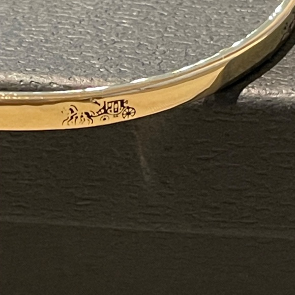 Coach Horse And Carriage Bangle Set - Set of 3 - NWT - Picture 4 of 6